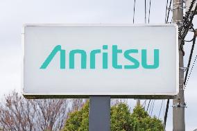 Anritsu signboard and logo
